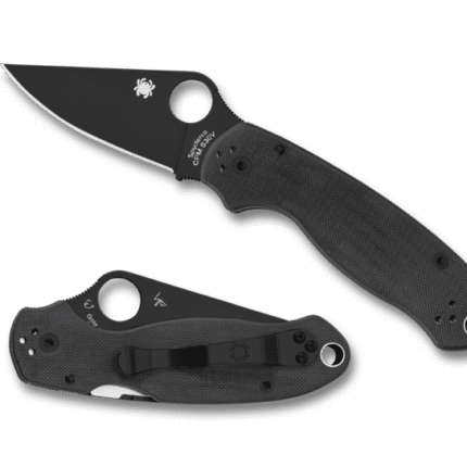 Spyderco Para 3 G10 BL on BLK