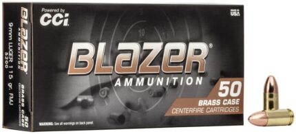 CCI Blazer Brass 9mm FMJ 115gr