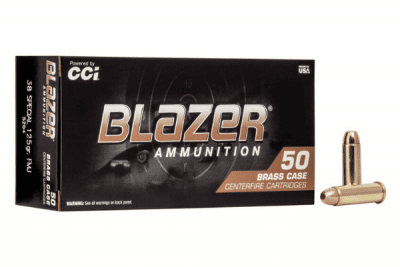 CCI Blazer Brass 38 Special 125gr