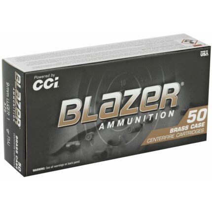 CCI Blazer Brass 9mm FMJ 124gr