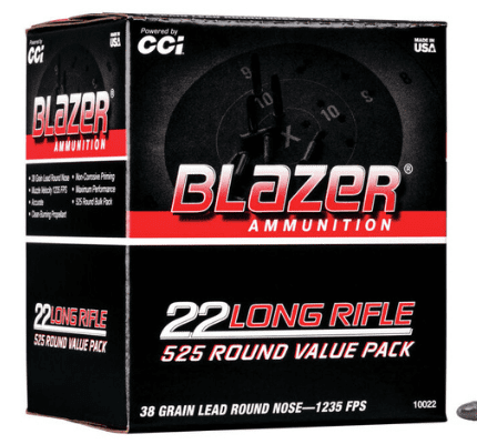 CCI Blazer Rimfire 22LR 38gr 525rd Bulk Pack