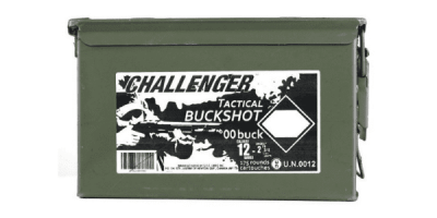 Challenger Tactical Ammo Can 12ga 2-3/4in #00 Buckshot 175rd