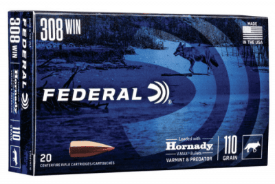 Federal Hornady V-Max 308 WIN 110gr