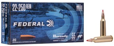 Federal Hornady VMAX 22-250 REM 55gr