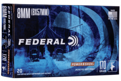 Federal Power Shok 8mm Mauser 170gr
