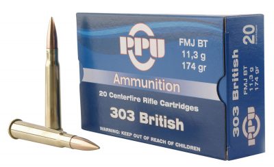 PPU Rifle Ammo 303 British FMJ 174gr