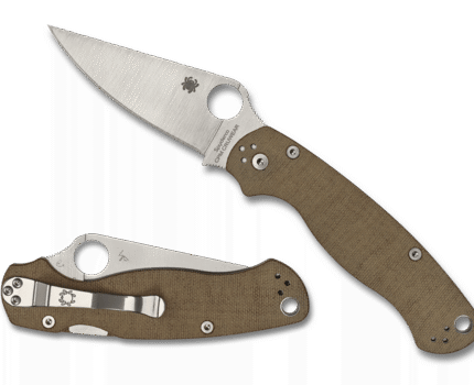 Spyderco Para Military 2 Brown Micarta