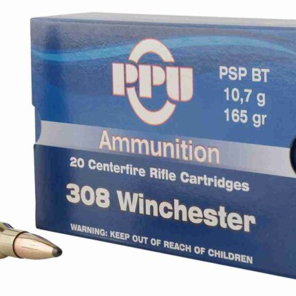 PPU Rifle Ammo 308 Win 165gr PSP BT