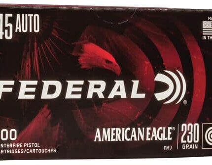 Federal AE 45 ACP 230gr FMJ 100rd box