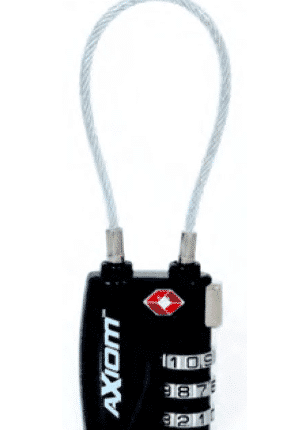 Axiom Combo Mini Cable Lock 4 inch