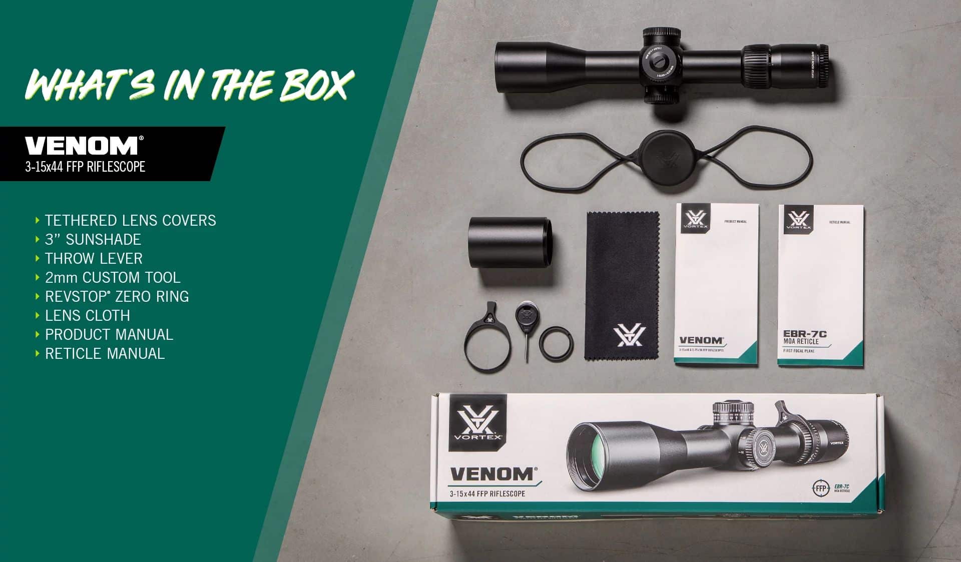 Vortex Venom 3-15x44 FFP - VICTORY RIDGE SPORTS