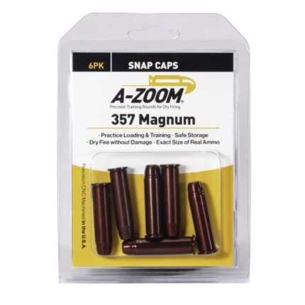 A-Zoom Revolver Snap Caps 357 Mag 6pk