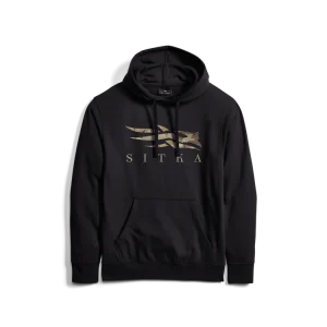 Sitka Icon Black Pullover Hoodie Optifade Marsh