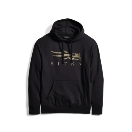 Sitka Icon Black Pullover Hoodie Optifade Marsh
