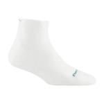 Darn Tough Run 1/4 Ultra Lightweight White Womens
