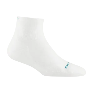 Darn Tough Run 1/4 Ultra Lightweight White Womens