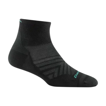 Darn Tough Run 1/4 Ultra Lightweight Black Womens