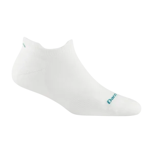 Darn Tough Run No Show Tab Ultra Light White Womens