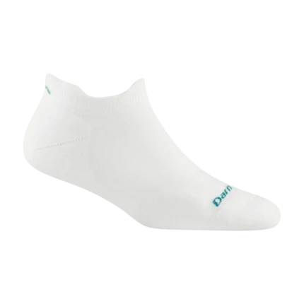 Darn Tough Run No Show Tab Ultra Light White Womens