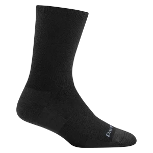 Darn Tough Solid Basic Crew Black Womens