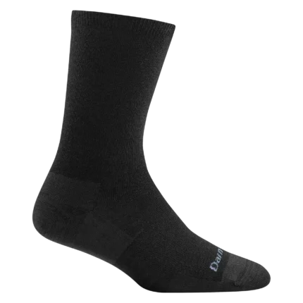 Darn Tough Solid Basic Crew Black Womens