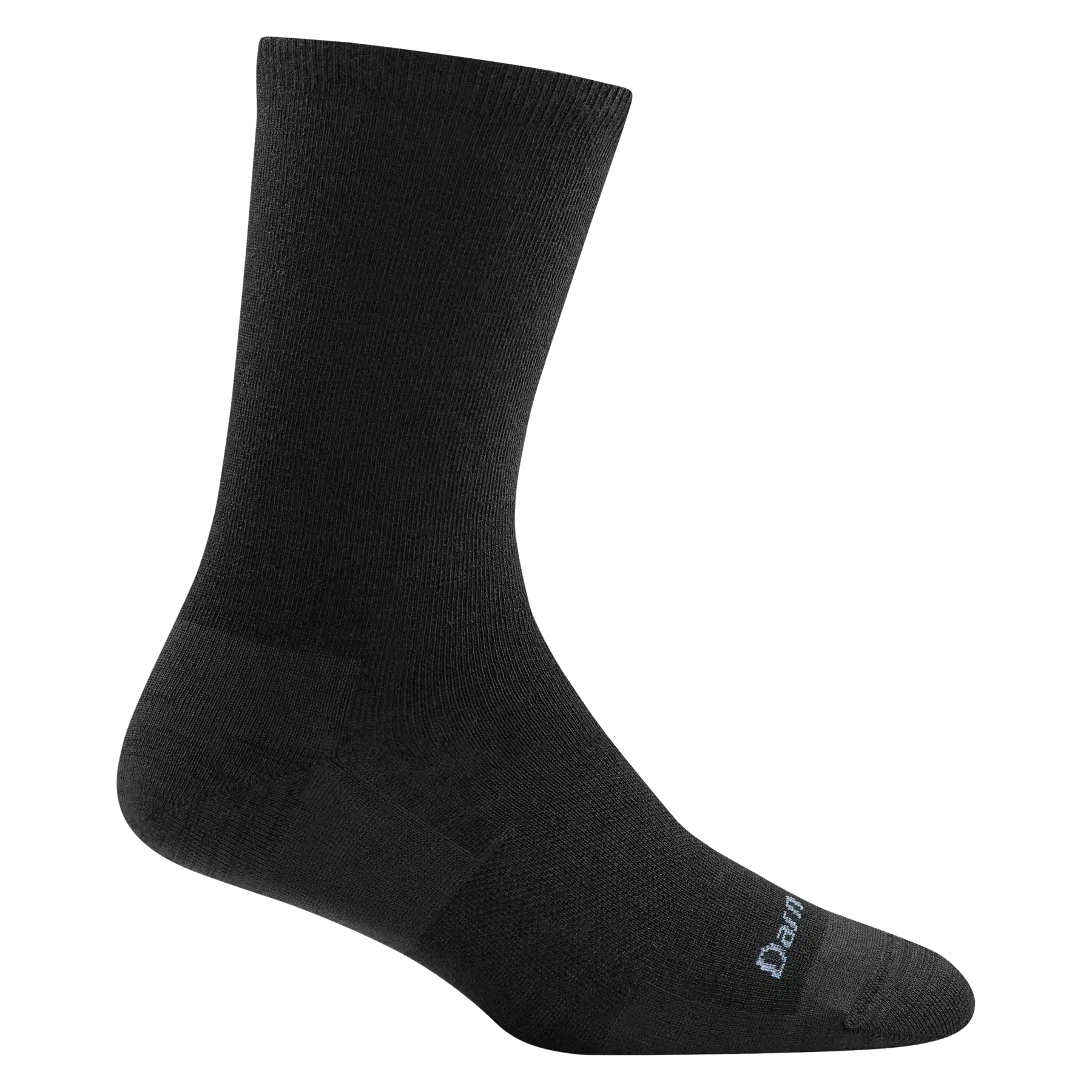 Darn Tough Solid Basic Crew Black Womens - 2 Darn Tough Solid Basic Crew Black Womens