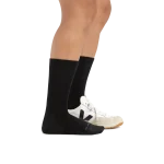 Darn Tough Solid Basic Crew Black Womens