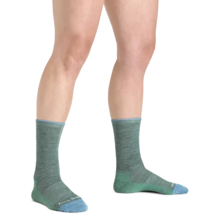 Darn Tough Solid Basic Crew Seafoam Womens
