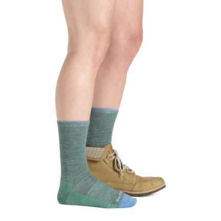 Darn Tough Solid Basic Crew Seafoam Womens