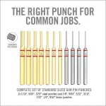 Real Avid Accu-Punch 11 Pc Brass Punch Set