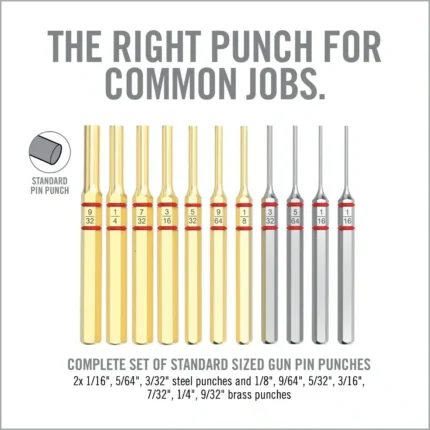 Real Avid Accu-Punch 11 Pc Brass Punch Set