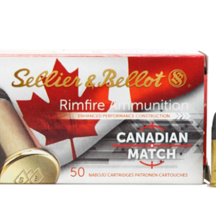 S&B 22LR Canadian Match Standard Velocity Target 40gr 50rd Box