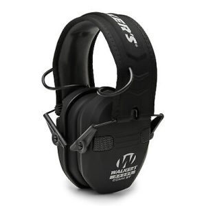 Walkers Razor Slim Electronic Quad Muff Low Profile Black