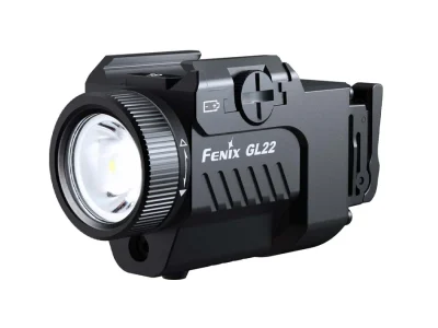 Fenix GL22 Weapon Light w Red Laser BLK