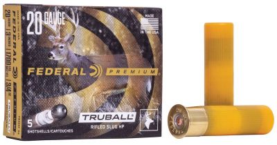 Federal Rifled Slug Truball 20ga 3"