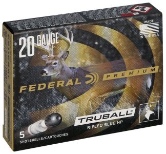 Federal Rifled Slug Truball 20ga 3" 1700 FPS 3/4oz