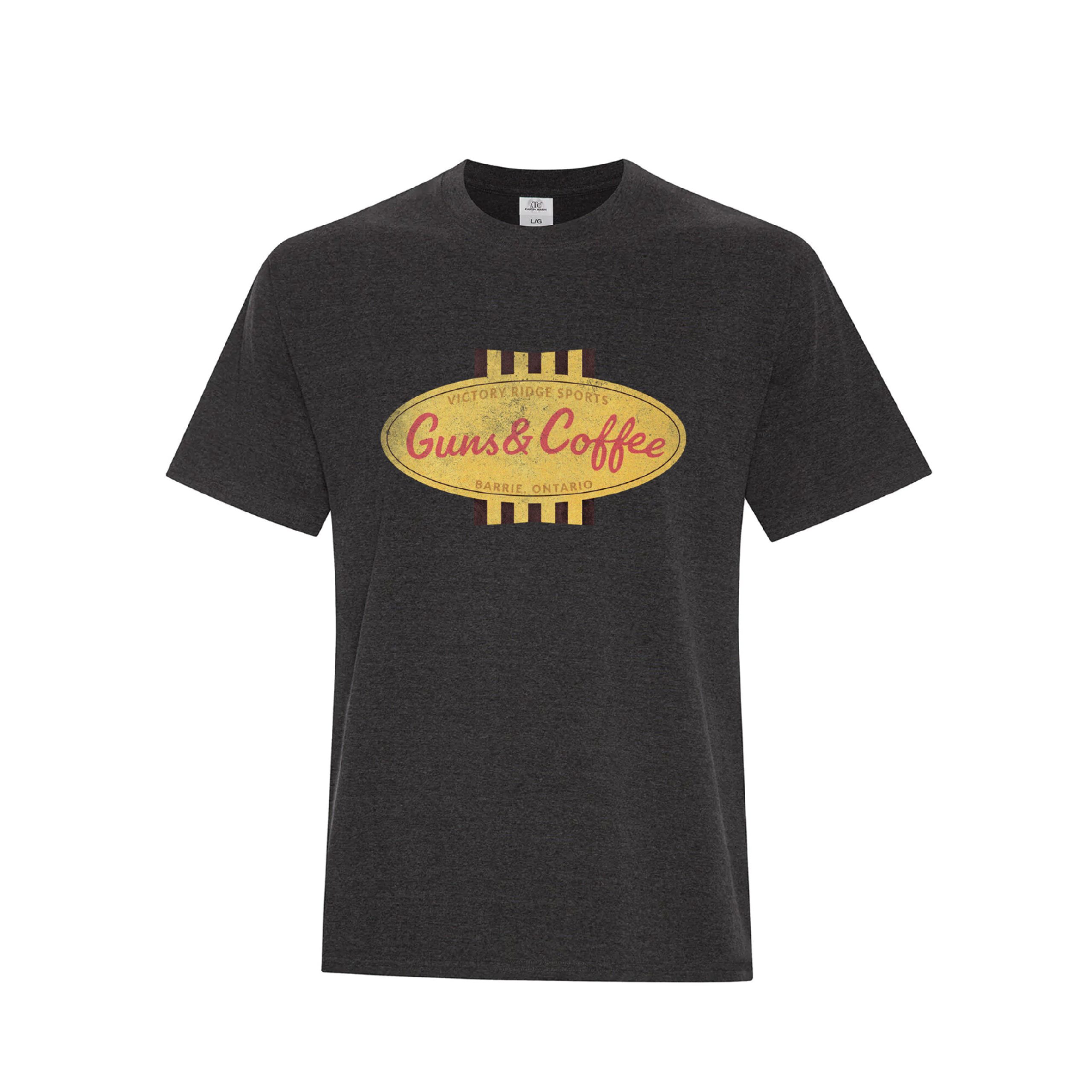 Guns and Coffee T-Shirt - VRS Brand - VICTORY RIDGE SPORTS