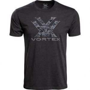 Vortex Camo Logo T-Shirt Charcoal Heather