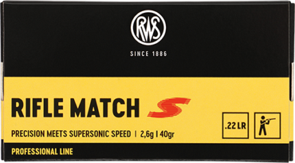RWS Rifle Match S 22lr 40gr LRN