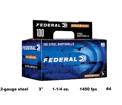 Federal Speed Shok 12ga 3in No4