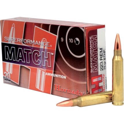 Hornady Superformance 223 Rem 75gr BTHP