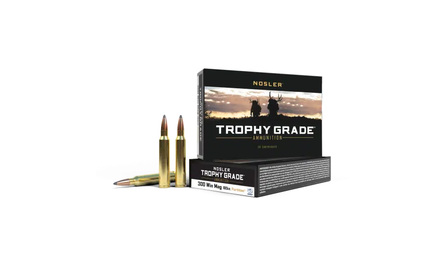 NOSLER-61056 Nosler Trophy Grade 300WM 180gr Partition