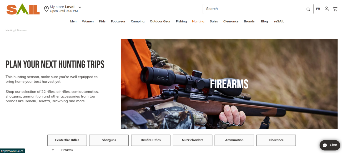 Top 5 Gun Stores in Canada for Hunting Gear 11 Sail Hunting gear gun store