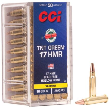 CCI TNT Green 17HMR HP 16gr 50rd Box