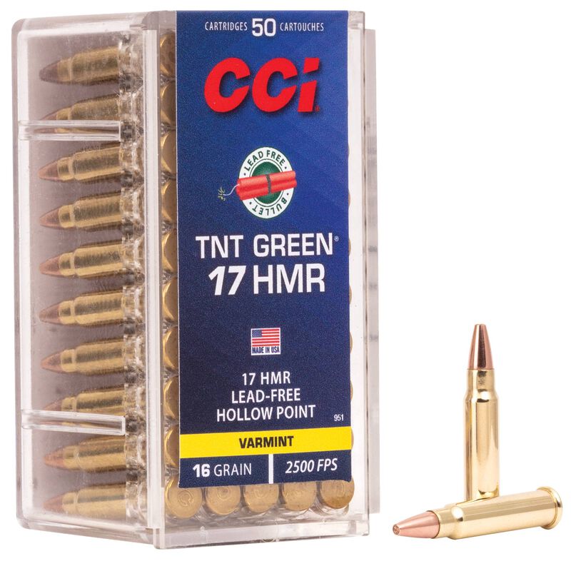 CCI TNT Green 17HMR HP 16gr CCI TNT Green 17HMR HP 16gr 50rd Box - Image 1