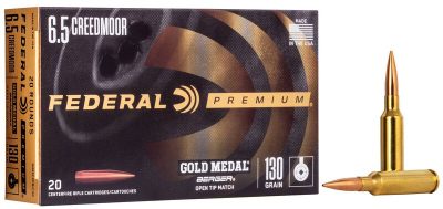 Federal Gold Medal Match 6.5 CM 130gr Berger Hybrid VLD
