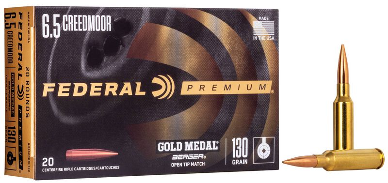 Federal Gold Medal Match 6.5 Creedmoor 130gr Berger Hybrid VLD Federal Gold Medal Match 6.5 CM 130gr Berger Hybrid VLD