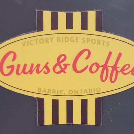 Guns and Coffee Sticker VRS Brand