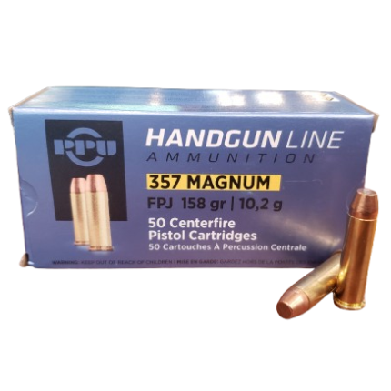 PPU 357 Mag 158gr FPJ 50rd Box