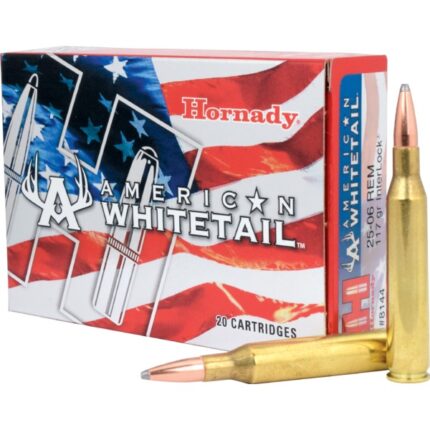 Hornady American Whitetail 25-06 Rem 117gr BTSP